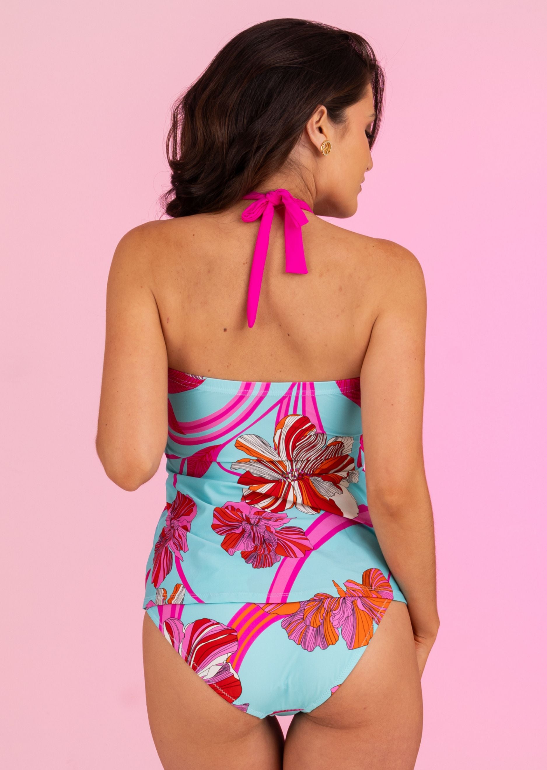 Menton Split Front Tankini Top (MT-144B)