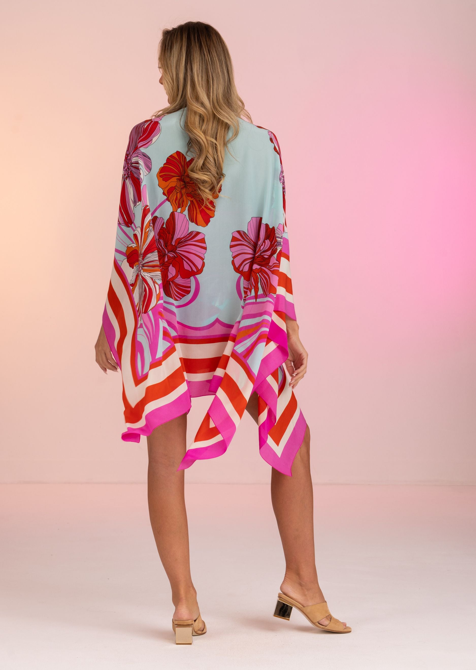 Menton Silk Tie Front Kaftan - Preorder (MT-466)