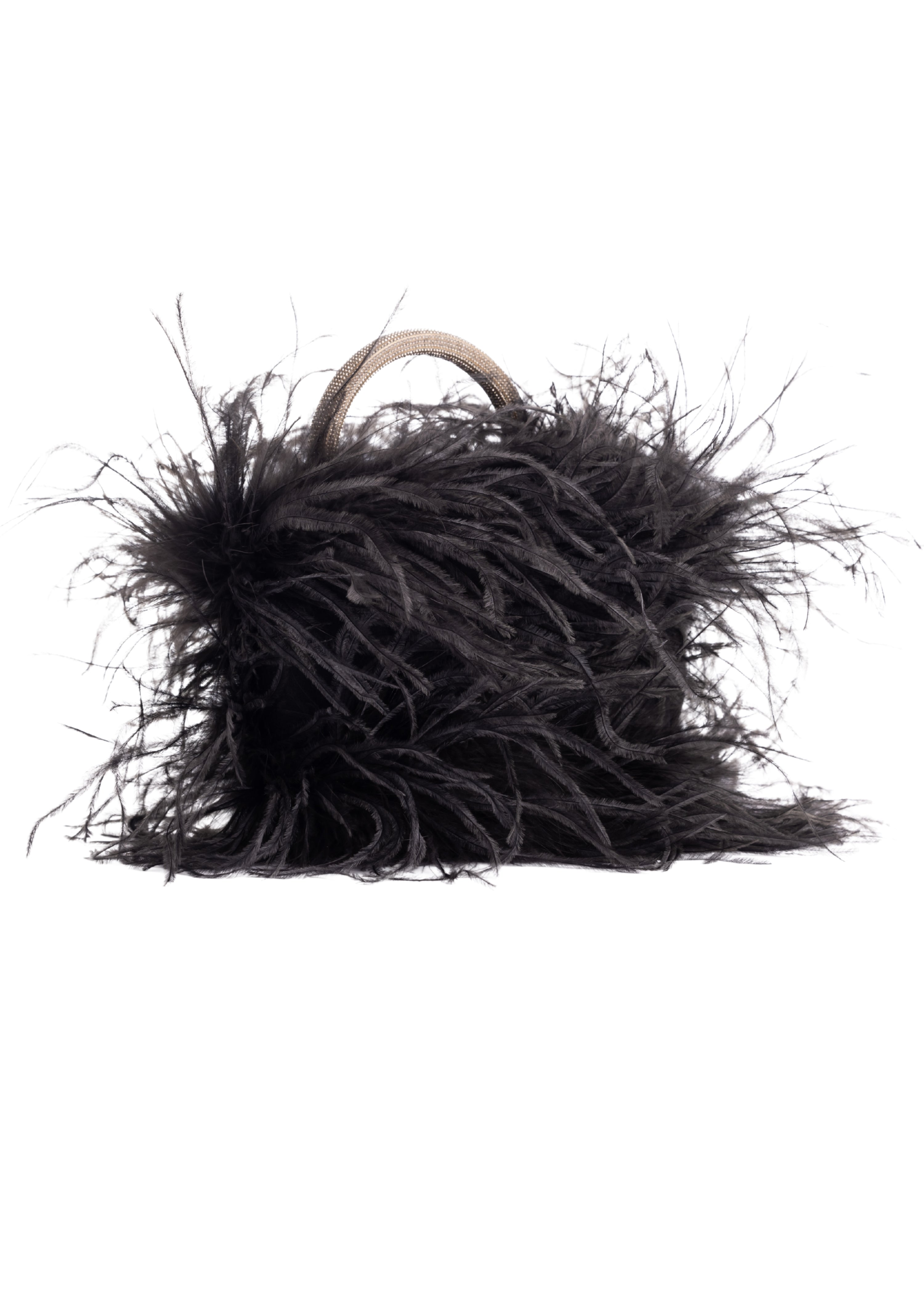 Black Maleficent Feather Bag (81103)