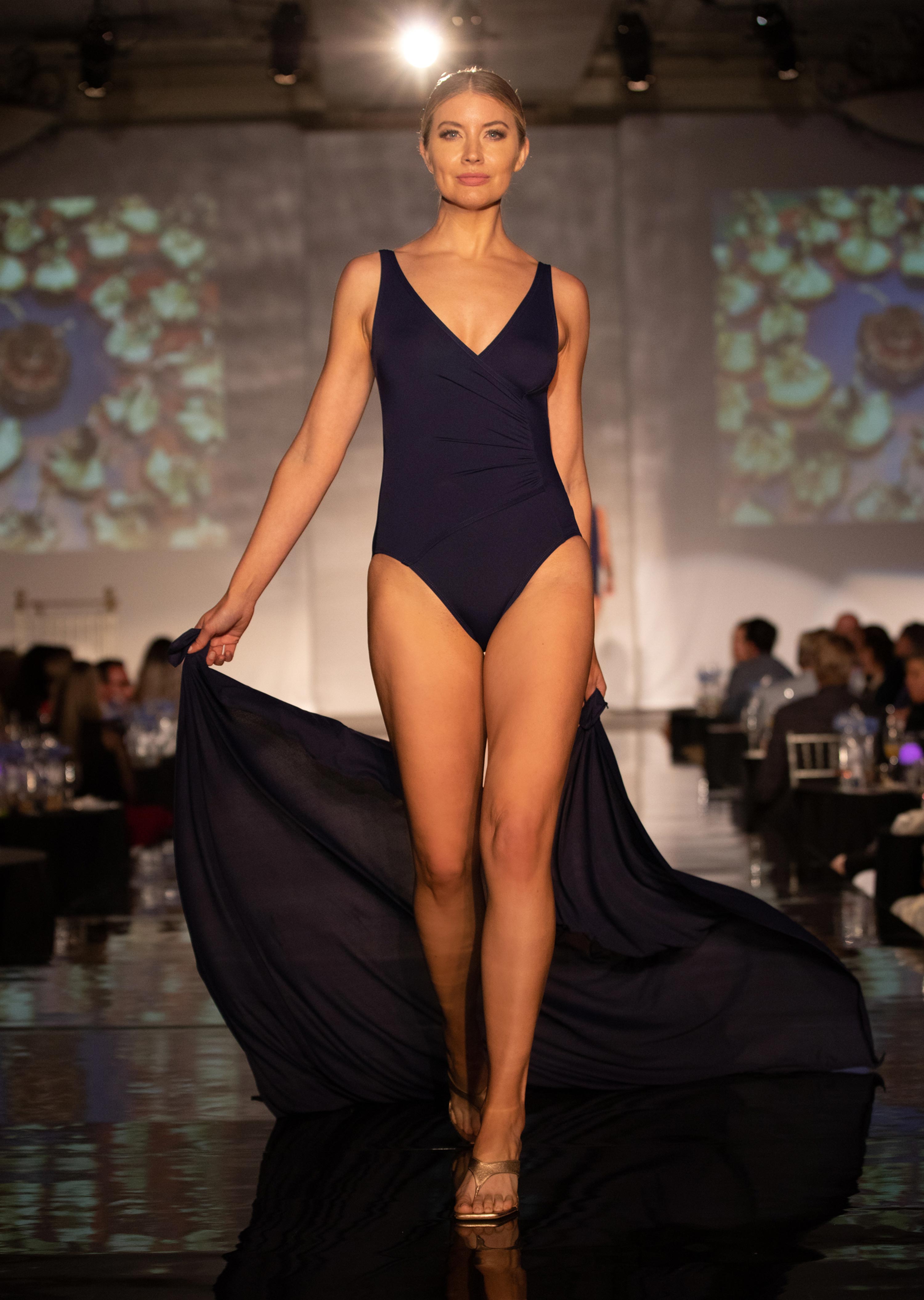 Navy Full Panel Pareo Cover Up (406)