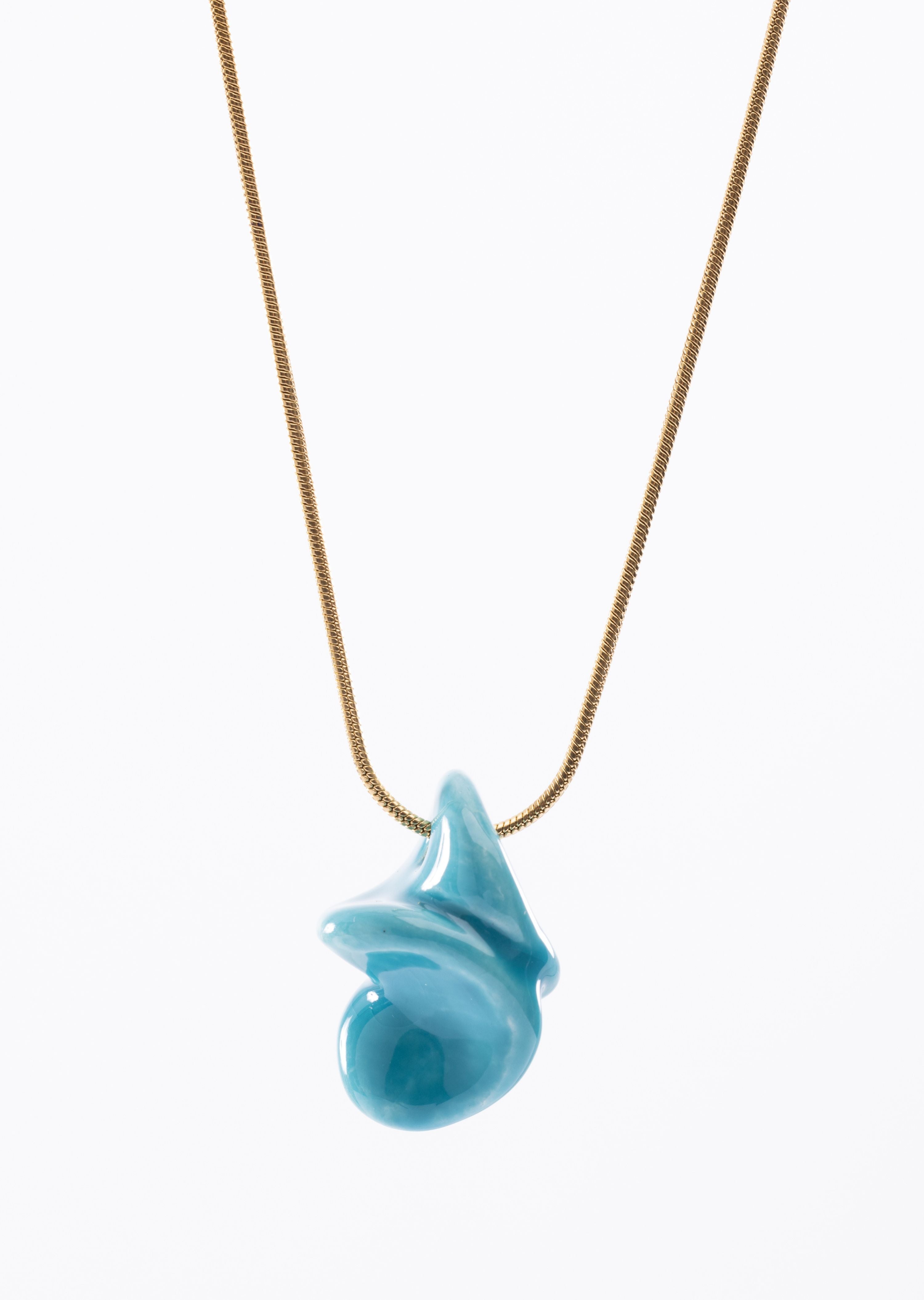 Twist Ceramic Pendant Necklace (TG-92228)
