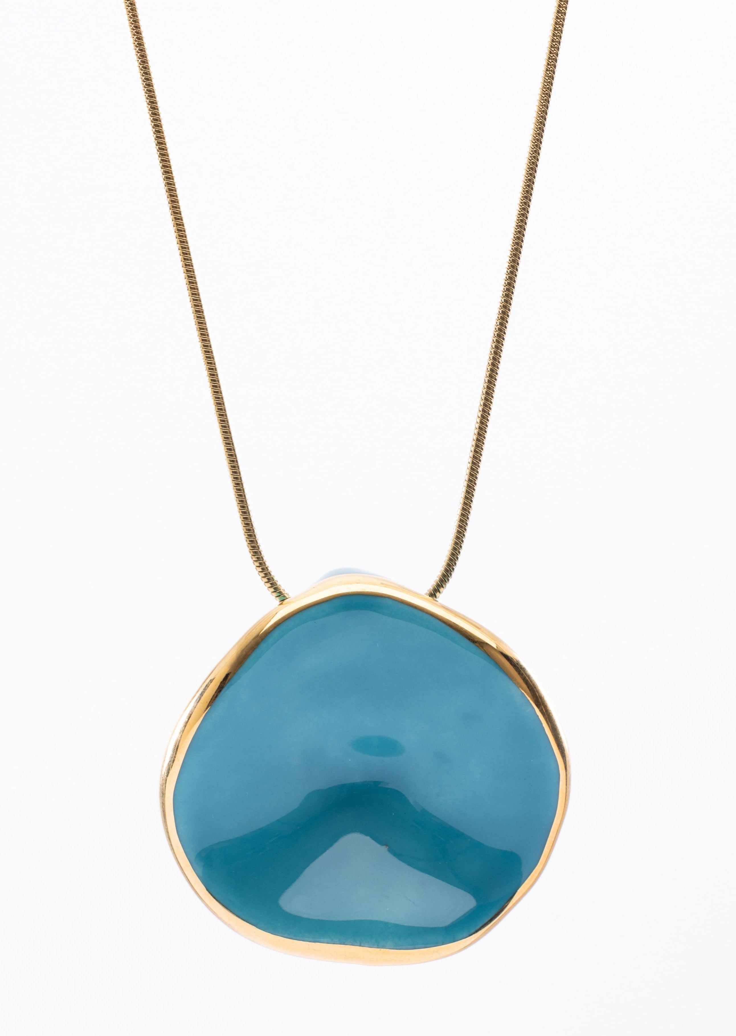 Wavy Large Pendant Necklace (TG-92210)
