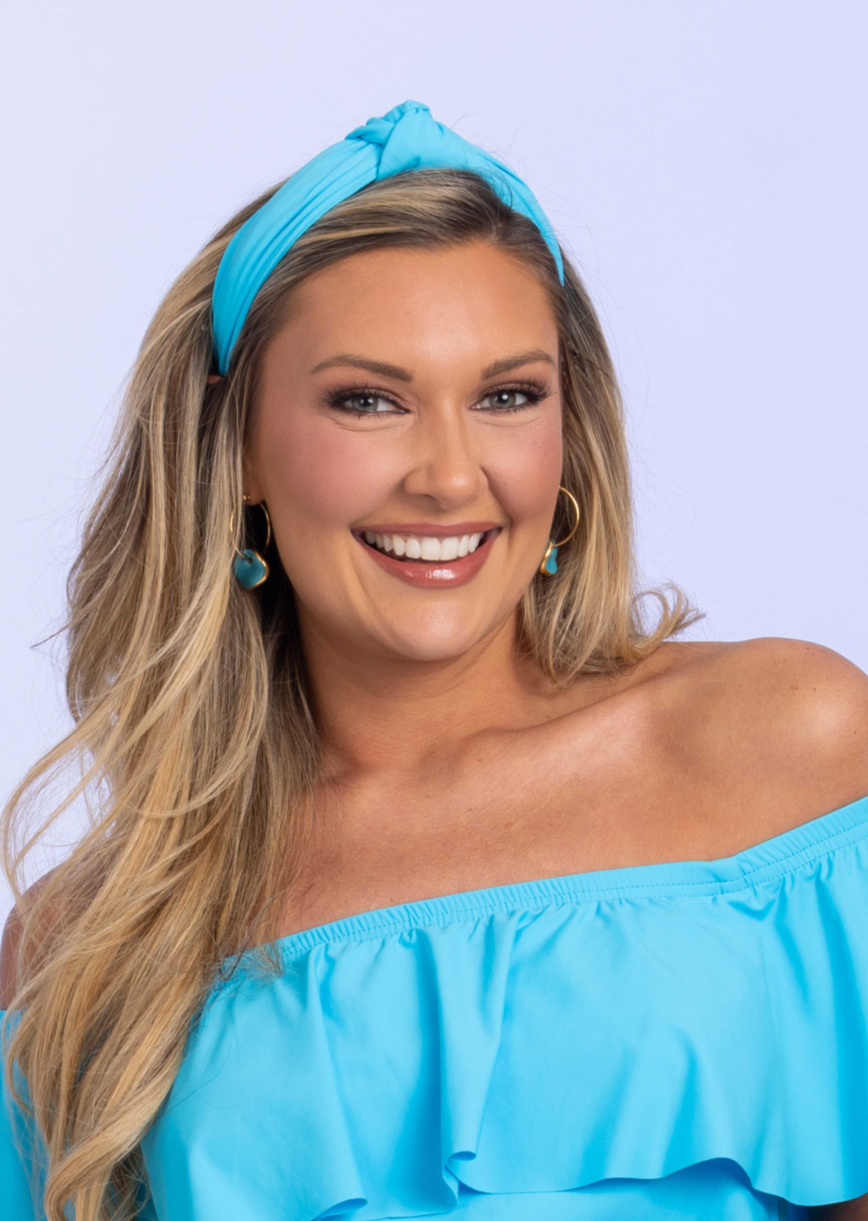 Turquoise Top Knot Headband (599)