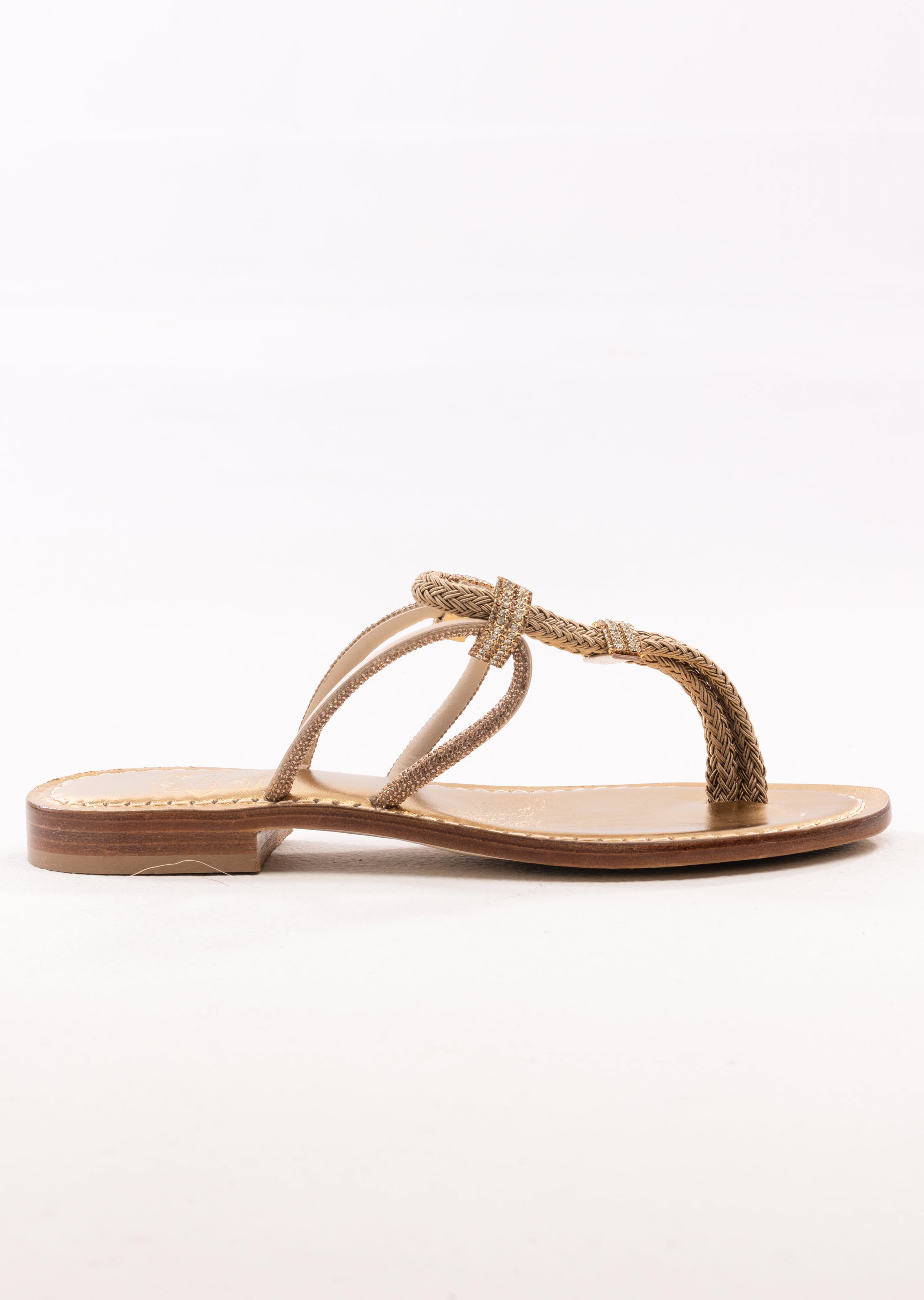 Marina Thong Sandal in Gold