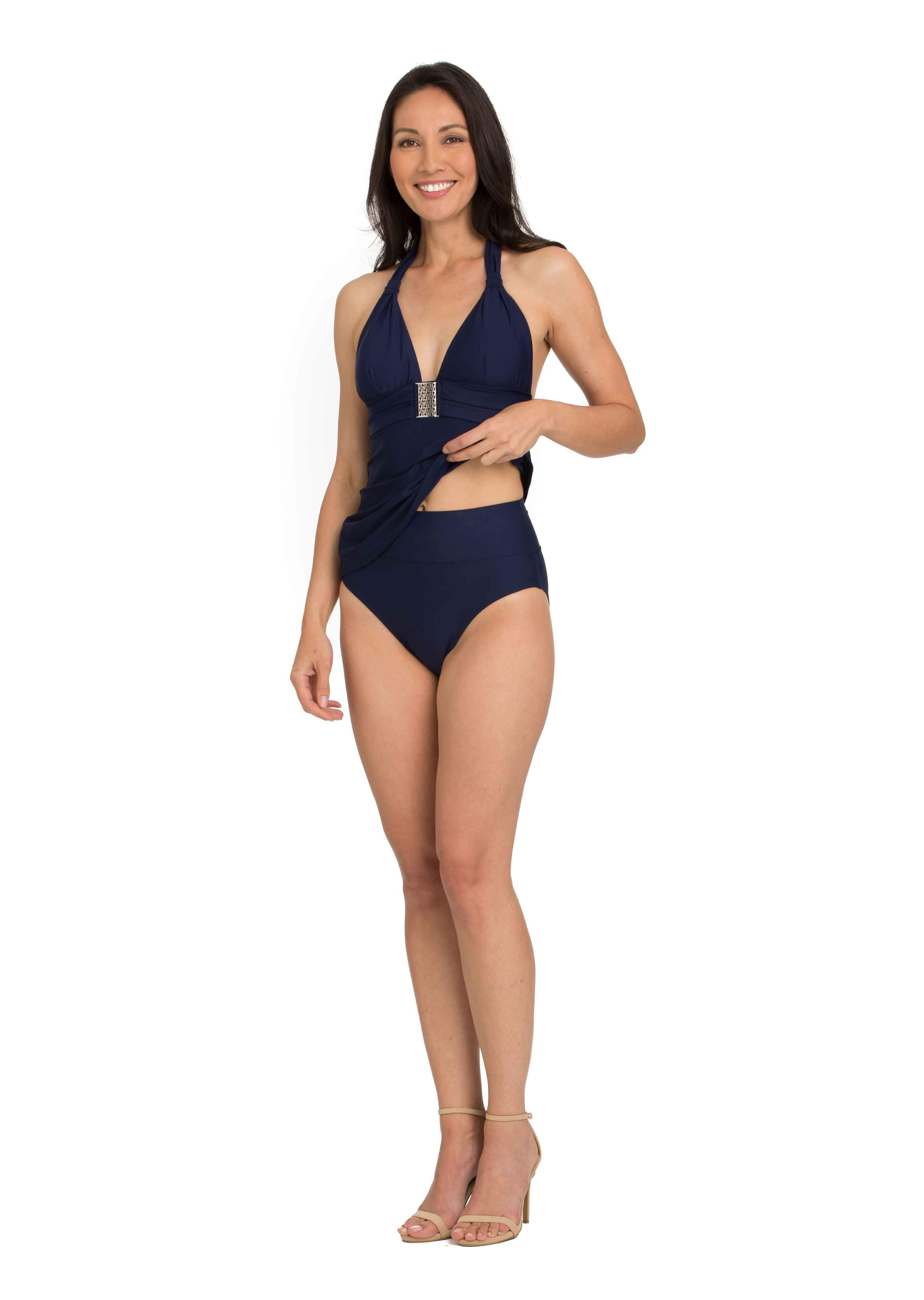 Navy High Rise Fold Down Bottom (Style 213)