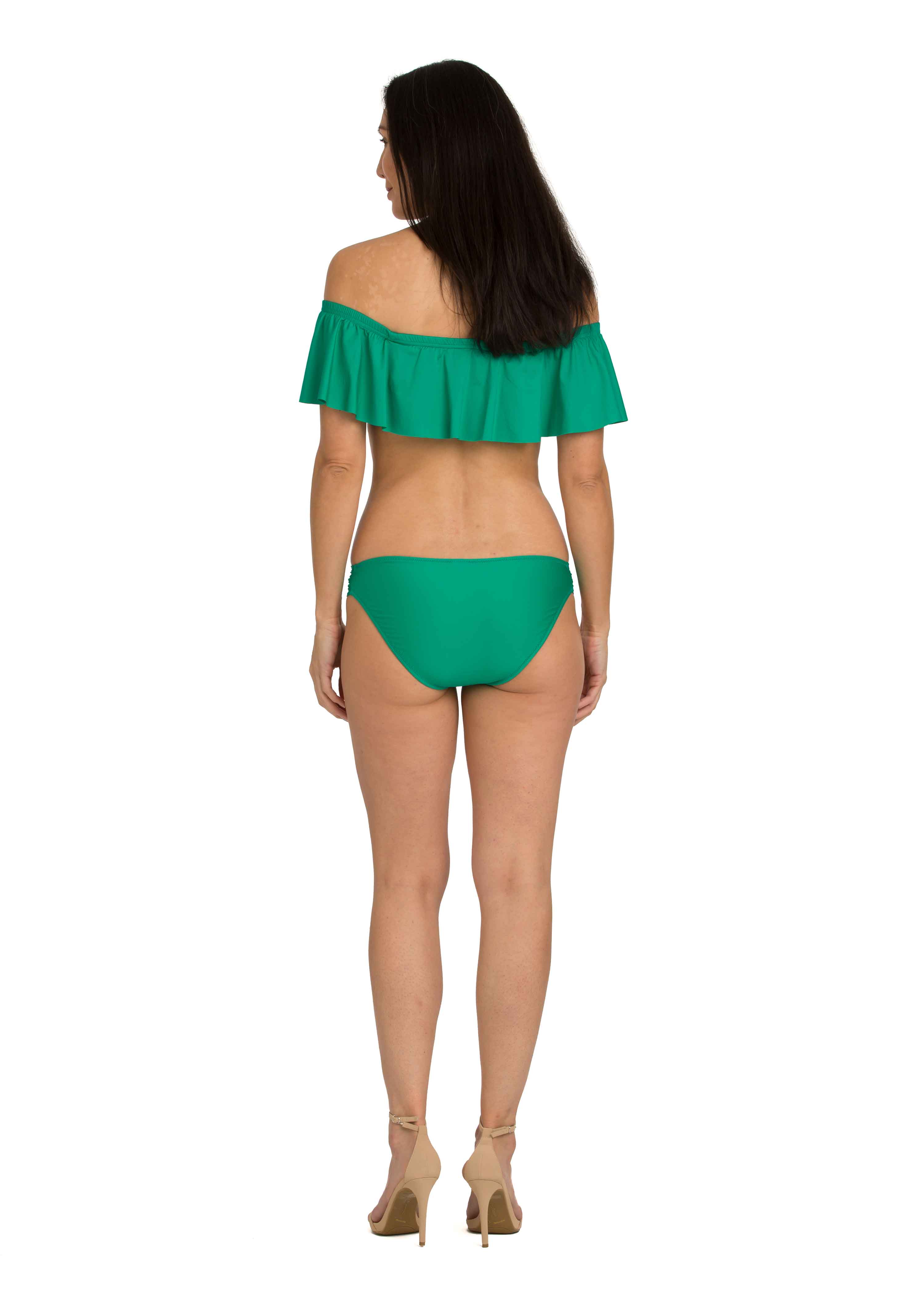 Emerald Solid Soft Tab-Side Bikini Bottom (258)