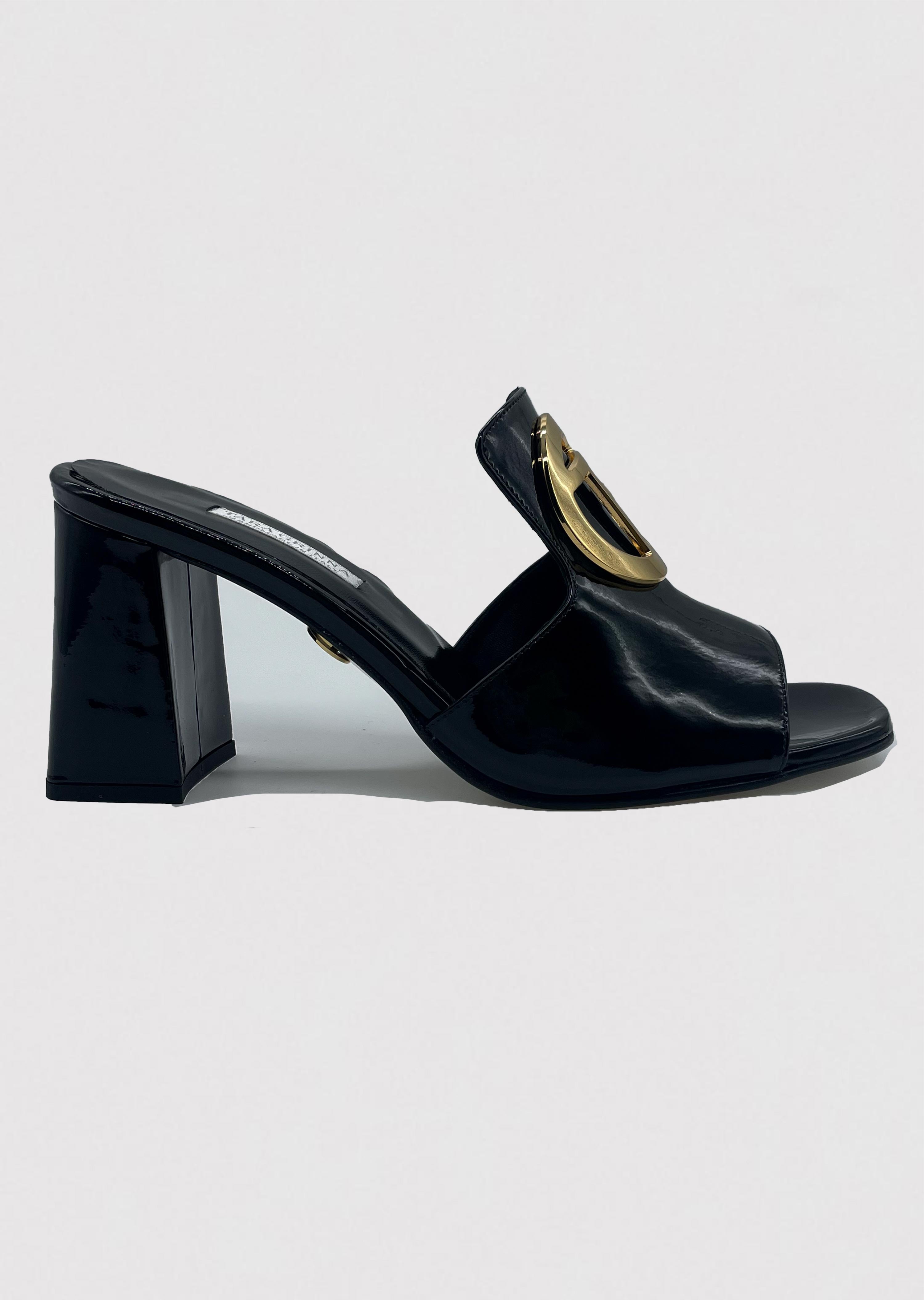 Liquorice Lila Slide (70mm Heel)
