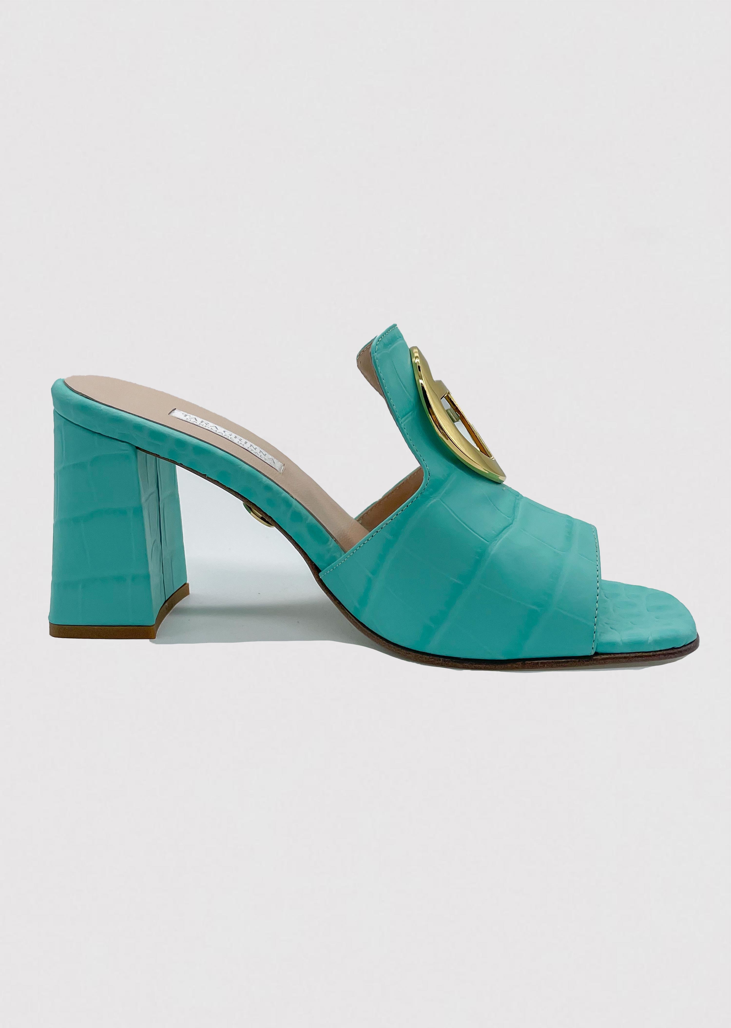 Seafoam Lila Slide (70mm Heel)