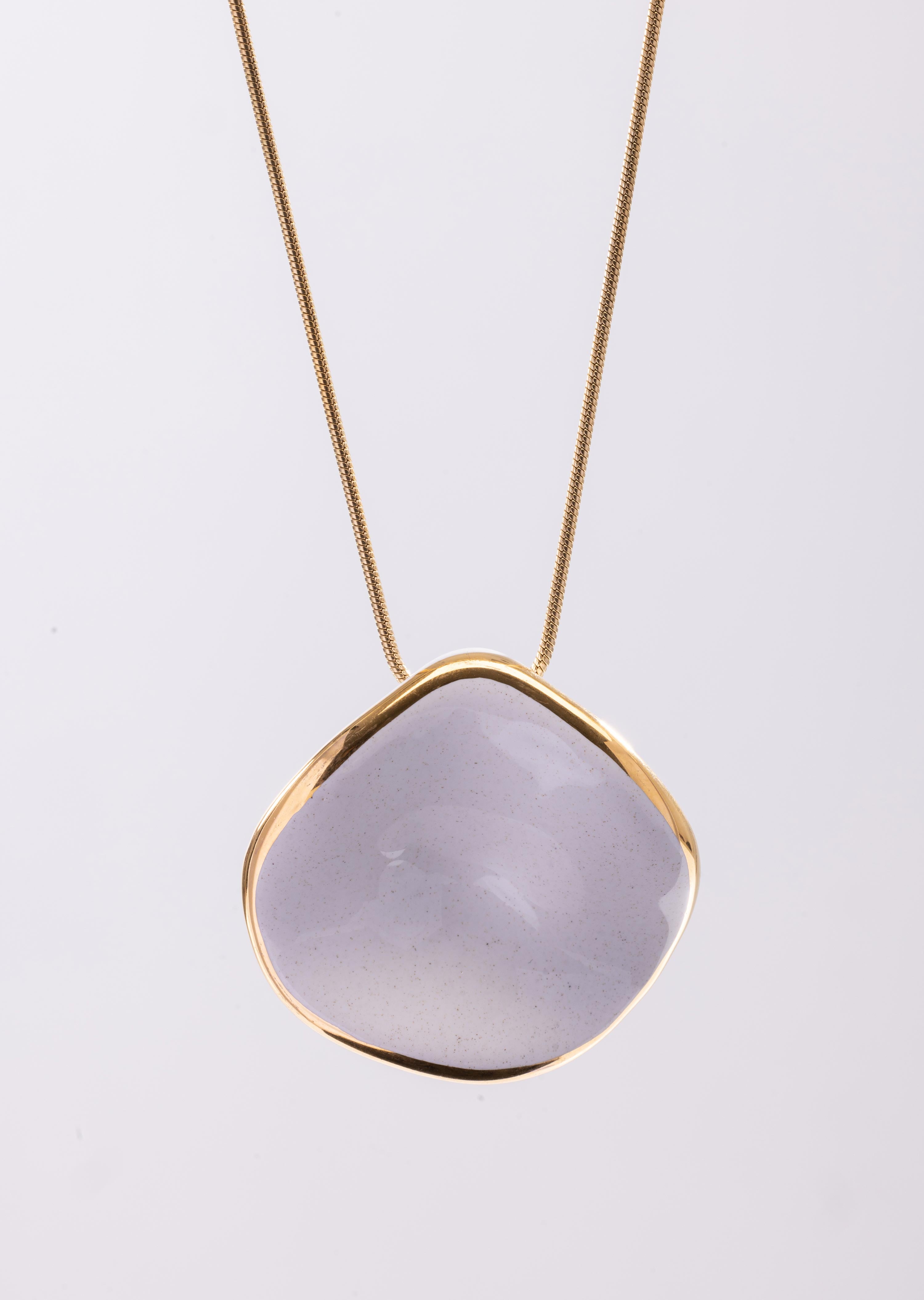 Wavy Large Pendant Necklace