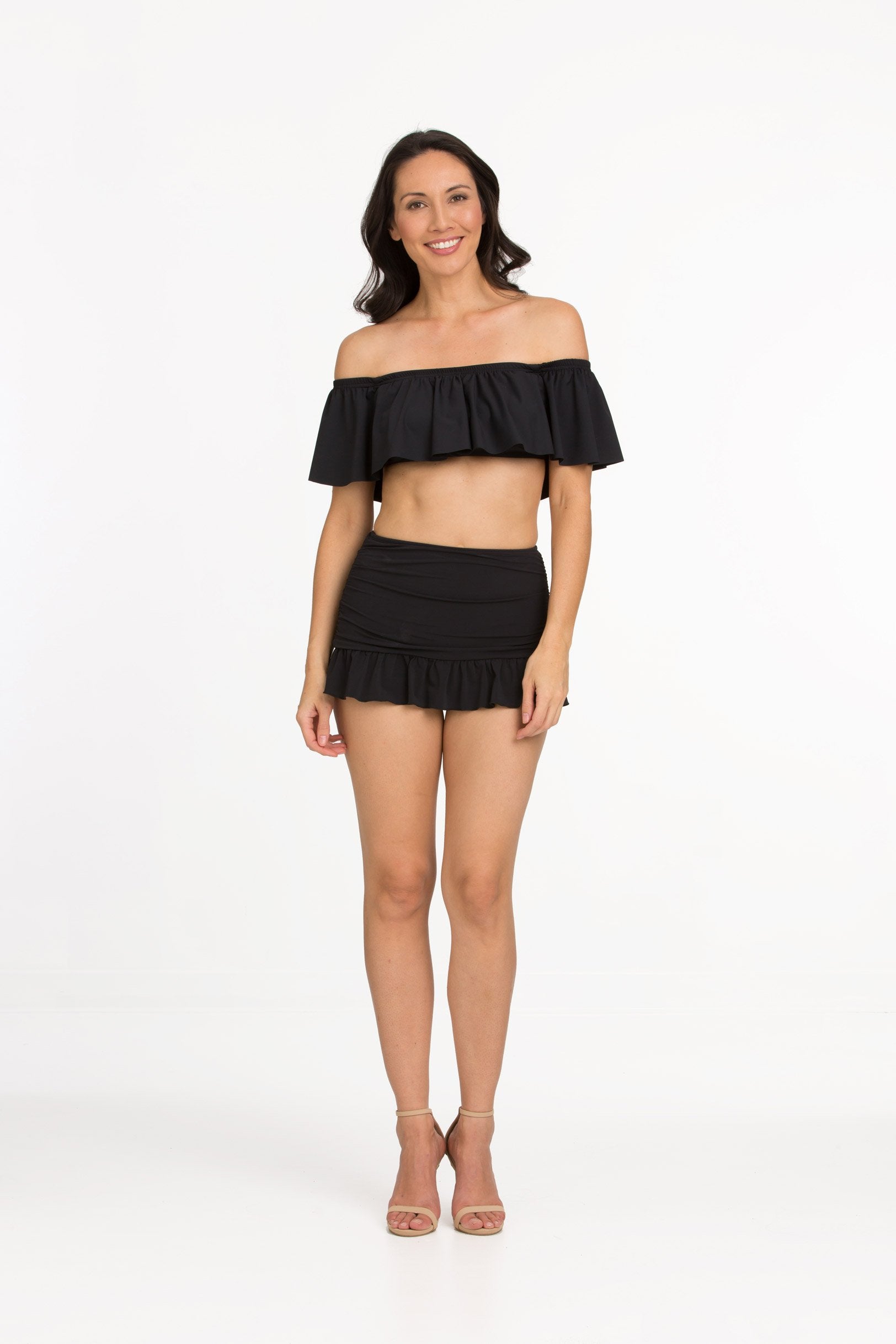 Off Shoulder Solid Flounce (Style 125)