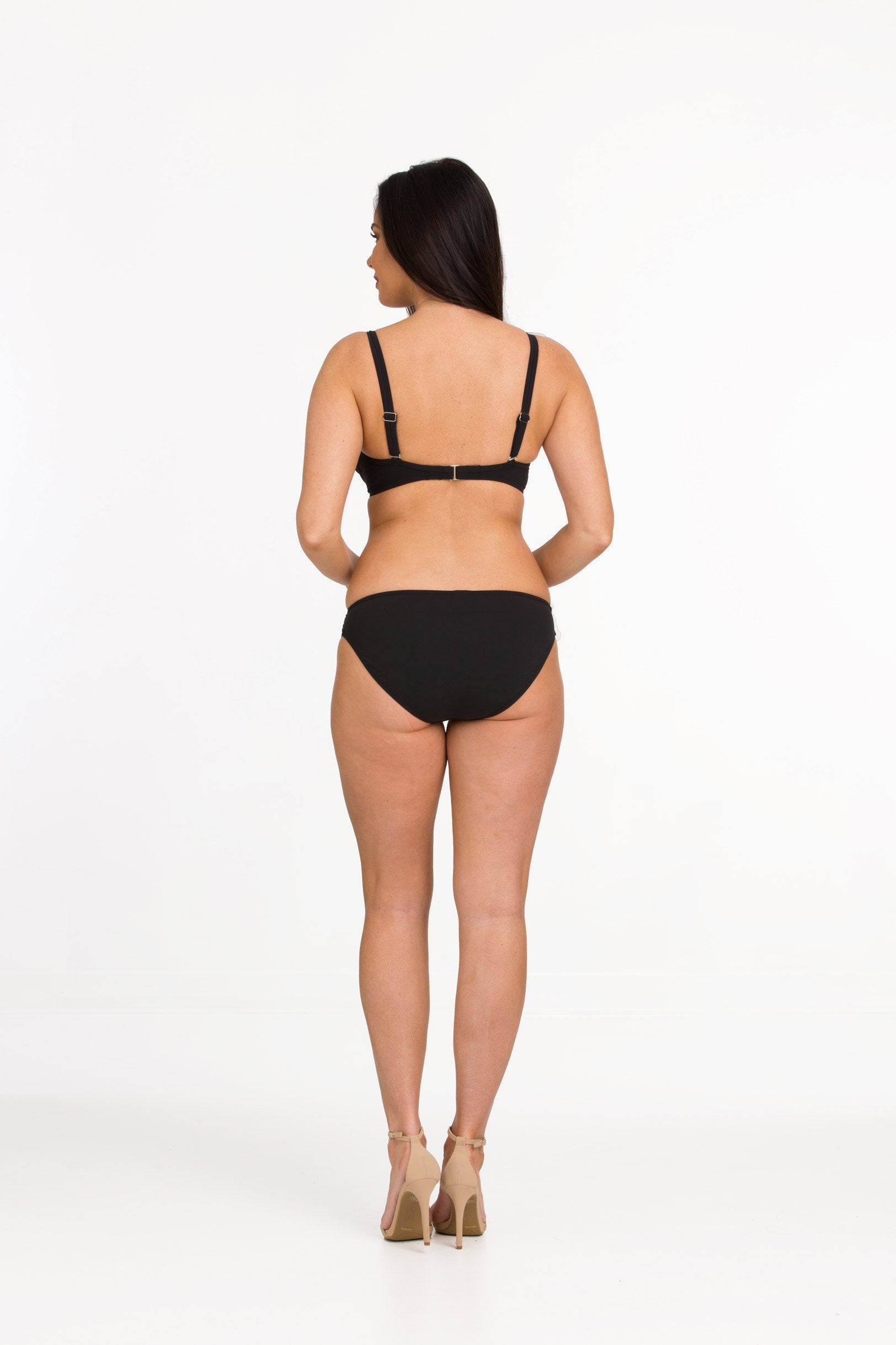Solid Soft Tab-Side Bikini Bottom (Style 258)