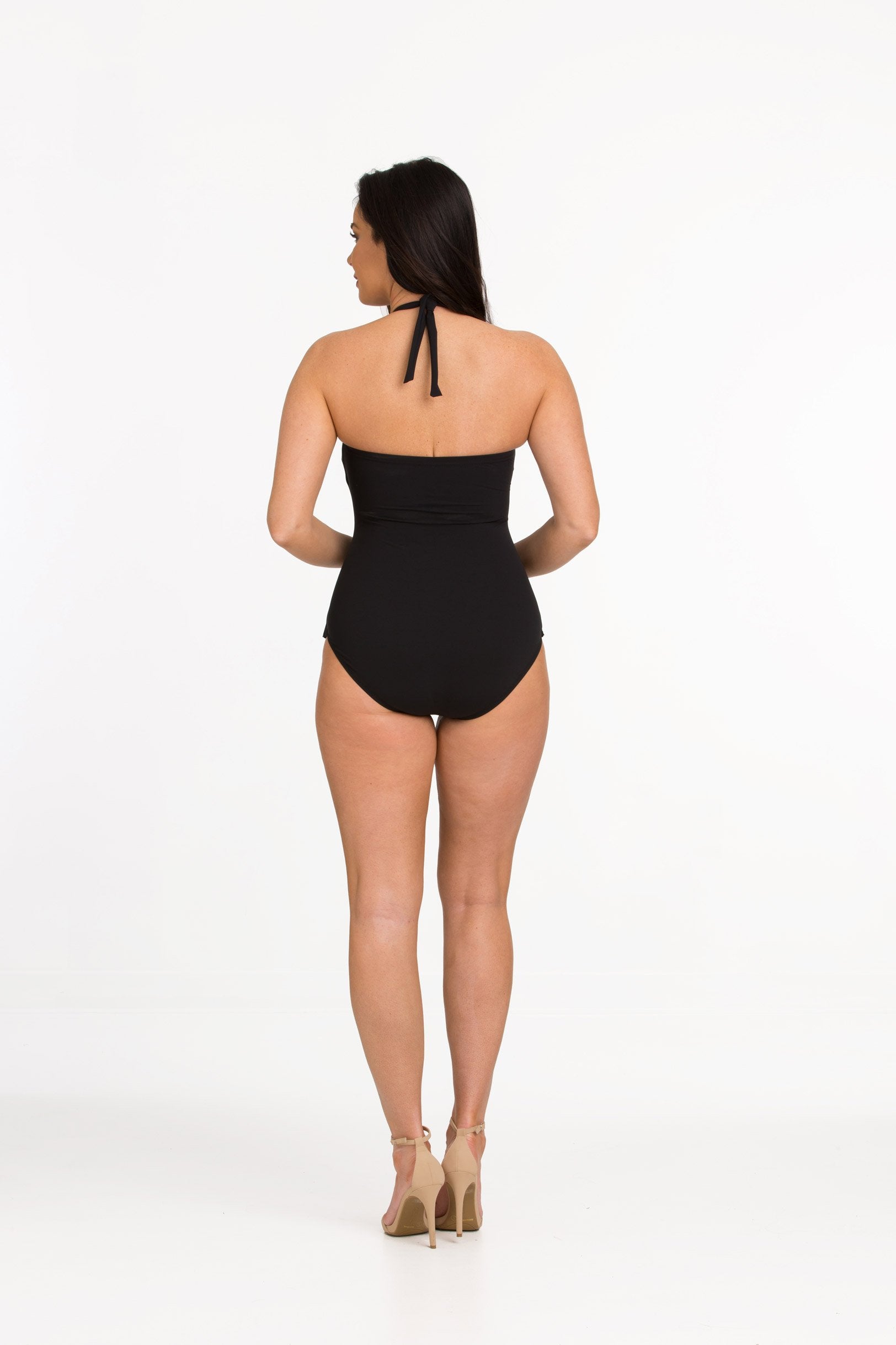Wide Strap Bandeau One Piece with Overlay Flaps (Style 354)