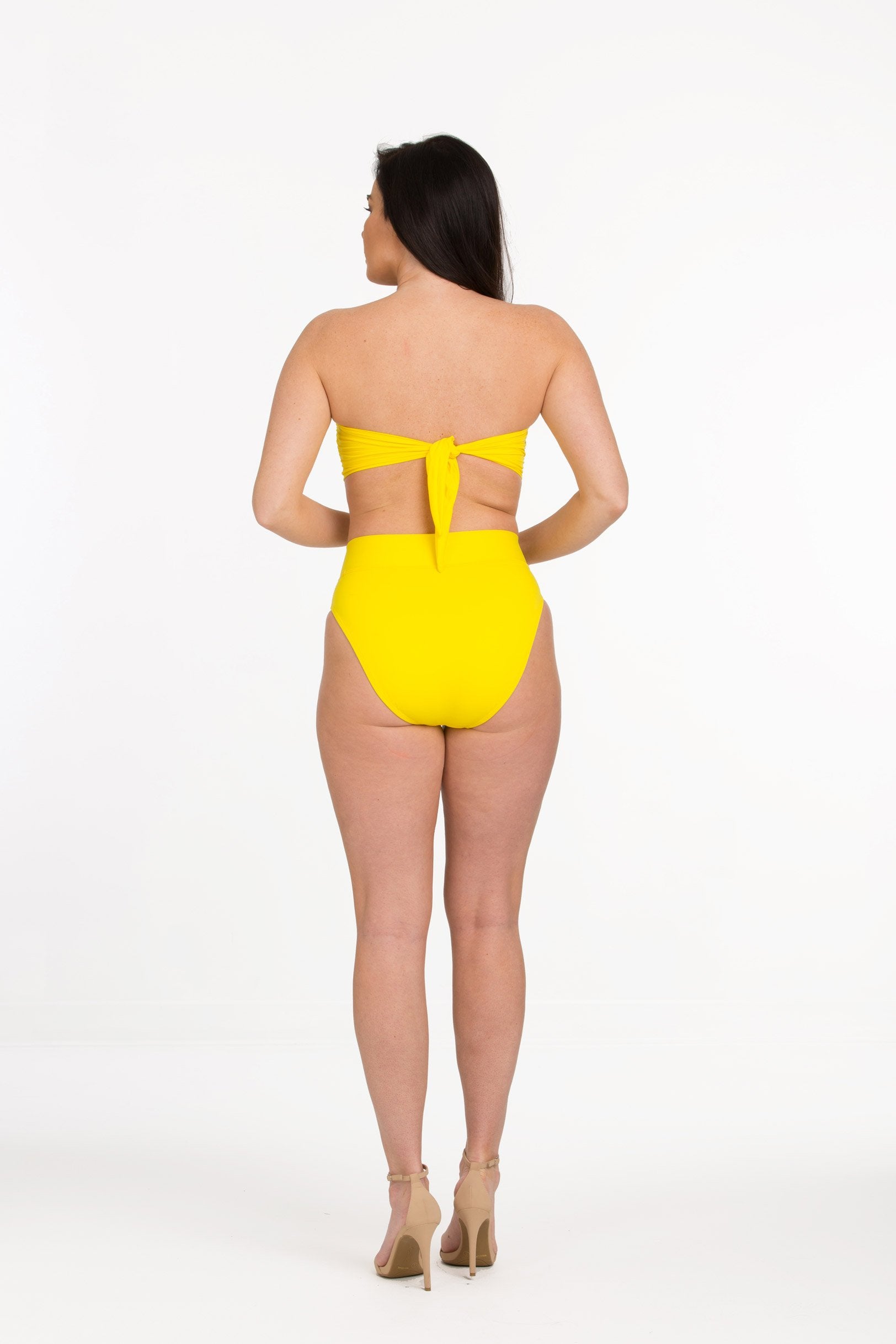 Solid Twist Front Bandeau with Back Ties (Style 136)