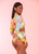 Marseille Long Sleeve Crop Rash Guard Bikini Top (Style 187)