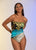 Capri Strapless Print Bandeau One Piece Suit (CP-334)