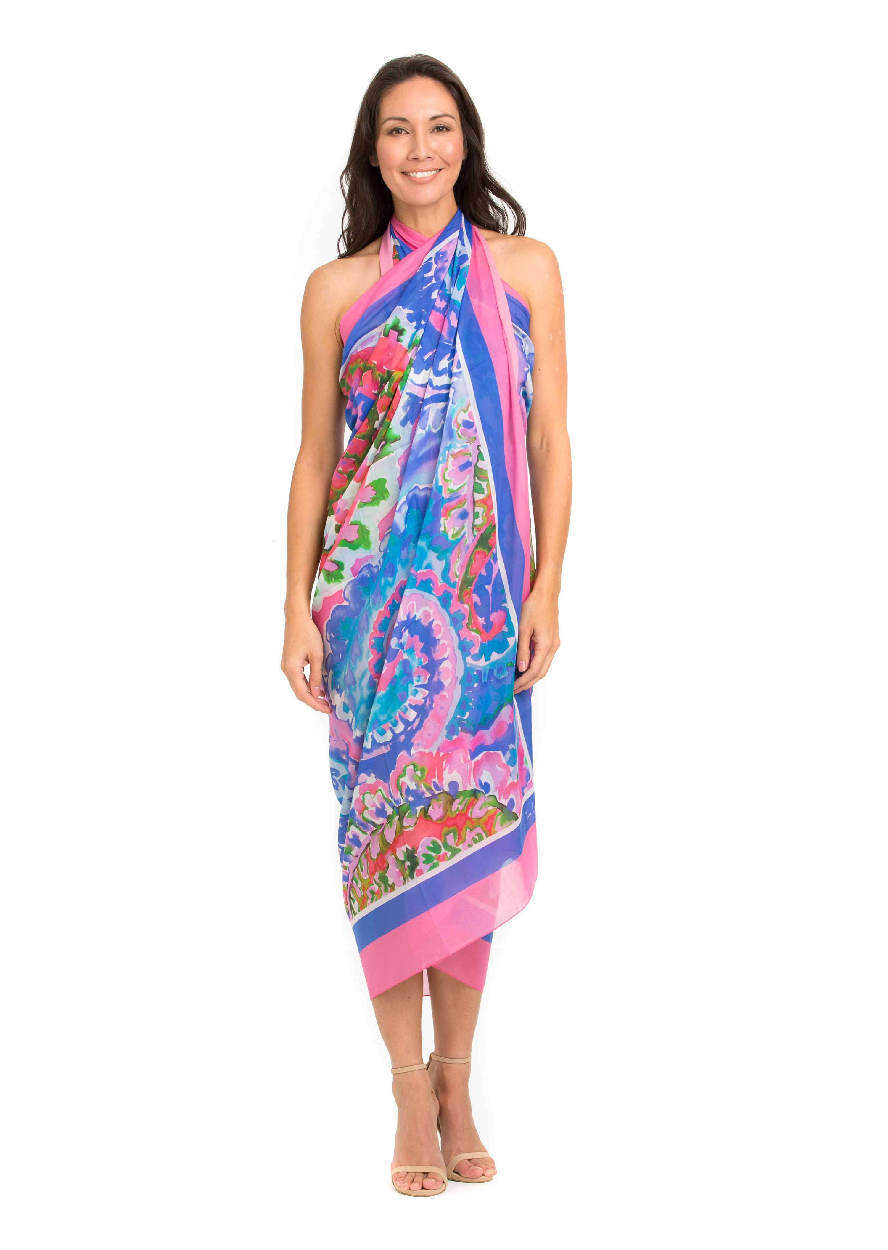 Full Panel Print Pareo Cover Up (Style 406)
