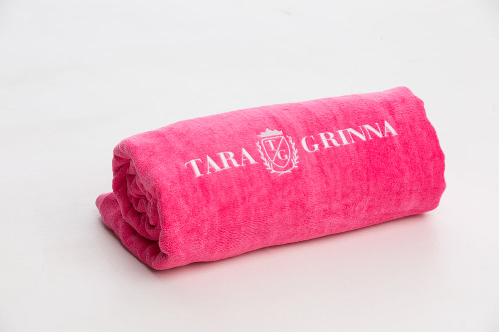 Oversized Embroidered Tara Grinna Towel