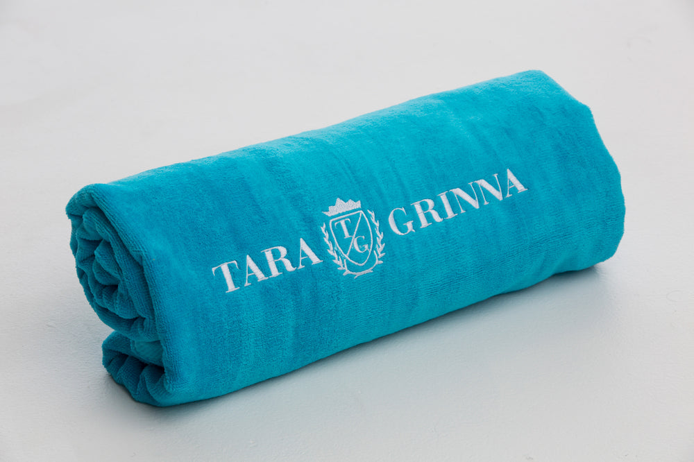 Oversized Embroidered Tara Grinna Towel