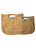 Raffia Hand Bag with Turq Closure