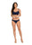 Navy Underwire Cup Sized Top with Soft Tab Side Bikini Bottom (NV-142/NV-258)