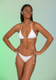 Solid Triangle Bikini Top With Removable Cups (Style-186)
